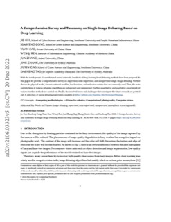 A Comprehensive Survey on Image Dehazing Based on Deep Learn