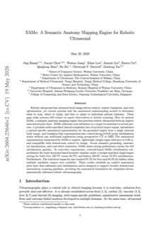SAMe: A Semantic Anatomy Mapping Engine for Robotic Ultrasou