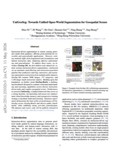 UniGeoSeg: Towards Unified Open-world Segmentation for Geosp