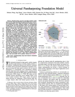 Universal Pansharpening Foundation Model